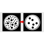 Remove holes with specific area in binary image in MATLAB