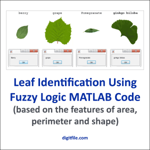 leaf identification Using fuzzy logic MATLAB code
