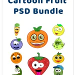 Fun Cartoon Fruit PSD Bundle