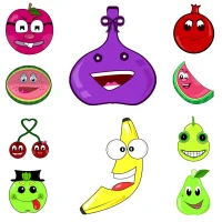 Fun Cartoon Fruit PSD Bundle : 29 High-Quality Editable Files - Image 3